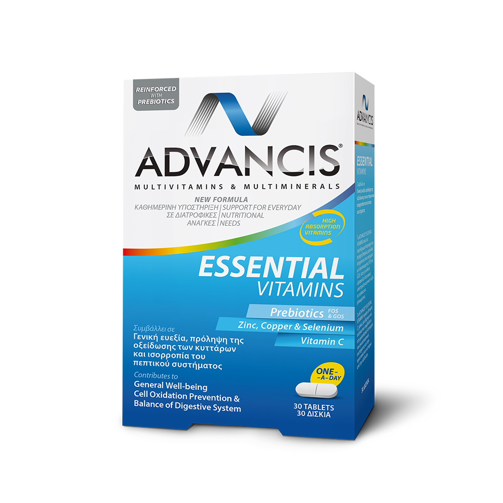 Advancis® Essential Vitamins 30 δισκία