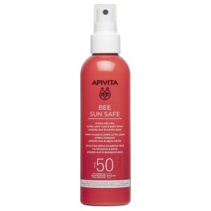 Apivita Bee Sun Safe Hydra Melting Ultra Light Face & Body Spray SPF50 Hydrating 200ml