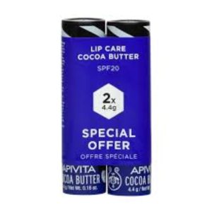 Apivita Lip Care Duo Cocoa x 2 Pcs