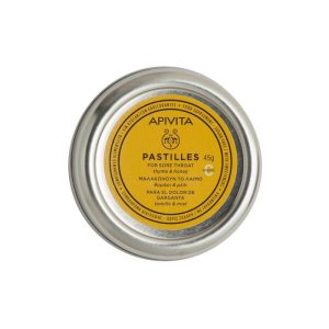 Apivita Pastilles For Sore Throat Thyme & Honey 45g