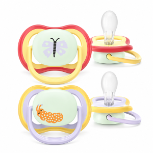 Avent SCF376-25 Soother 0-6m Ultra Air Nighttime Girl Orthodontic