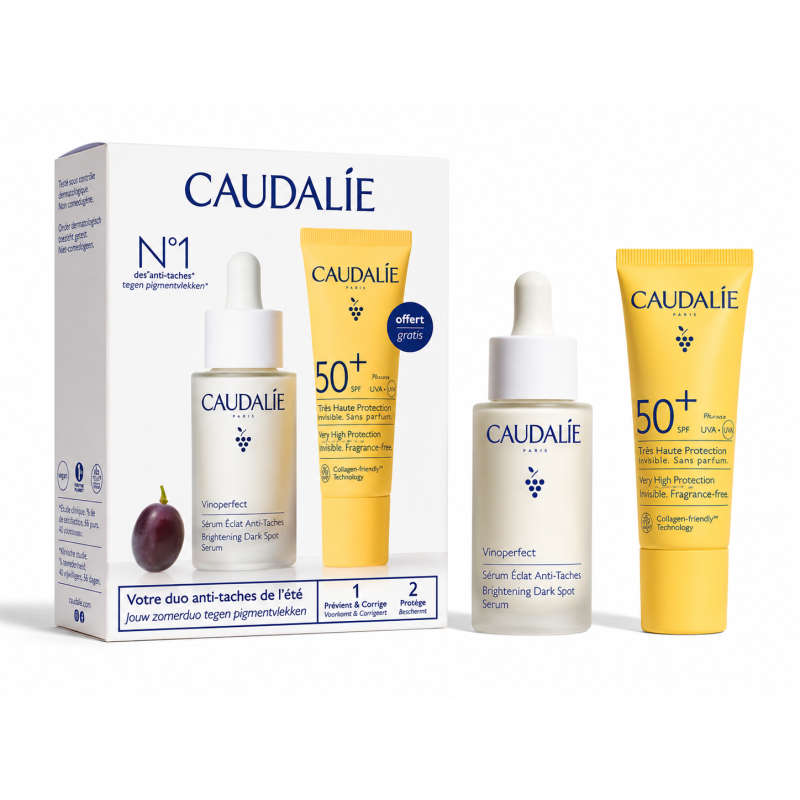CAUDALIE VINOPERFECT BRIGHTENING DARK SPOT SERUM 30ML & SPF50+ SUNCARE SET 2026