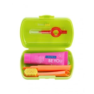 Curaprox Travel Set Green Toothbrush-Toothpaste