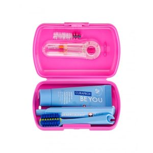 Curaprox Travel Set Pink Toothbrush-Toothpaste