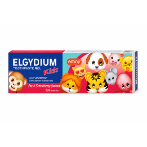 Elgydium Kids Emoji Toothpaste Strawberry 3/6 Ages 50ml
