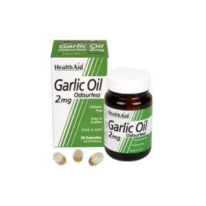 Health Aid Garlic Oil Odourless 2mg 30 Tablets