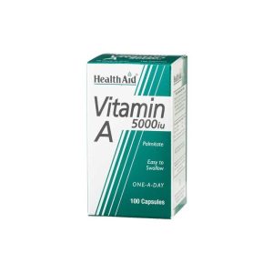 Health Aid Vitamin A 5000IU 100 Capsules