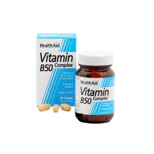 Health Aid Vitamin B50 Complex 30 Tablets