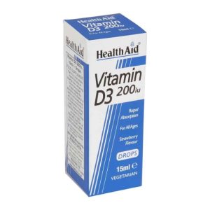 Health Aid Vitamin D3 200IU Drops 15ml