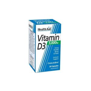 Health Aid Vitamin D3 5,000IU 30 Capsules