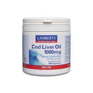 Lamberts Cod Liver Oil 1000mg 180 Capsules