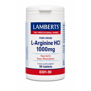 Lamberts L-Arginine Hci 1000mg 90 Tablets