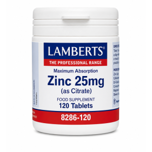 Lamberts Zinc Citrate 25mg 120 Tablets