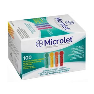 Microlet Colored Lancet 100's