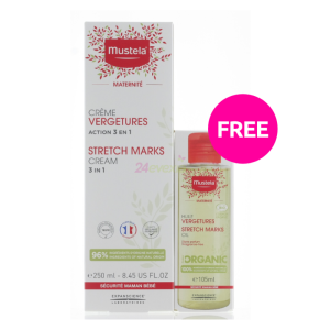 Mustela Stretch Marks 250ml + Free Oil 105ml