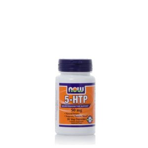 NOW Foods 5-HTP 50mg, 30 Veg Capsules