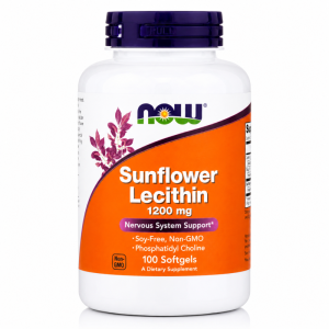 NOW SUNFLOWER LECITHIN 1200MG 100 SOFTGELS