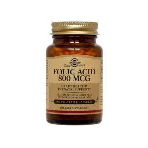 Solgar Folic Acid 800mg 100 Tablets