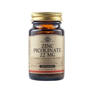 Solgar Zinc Picolinate 22mg 100 Tablets
