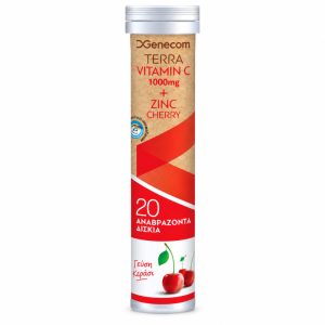 TERRA VITAMIN C 1000MG + ZINC CHERRY 20 EFF.