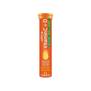 Vitabiotics Ultra Vitamin C + D + Zn Fizz 100mg 20 Tablets