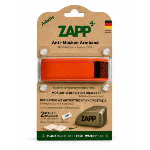 Zapp Wristband Sport Orange + 2 Refills